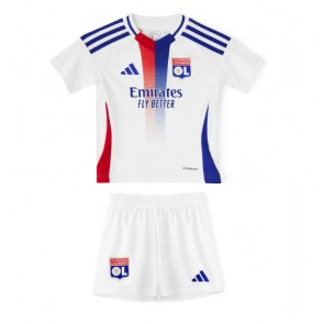 Olympique Lyonnais Hemmakläder Barn 2024-25 Kortärmad (+ Korta byxor)